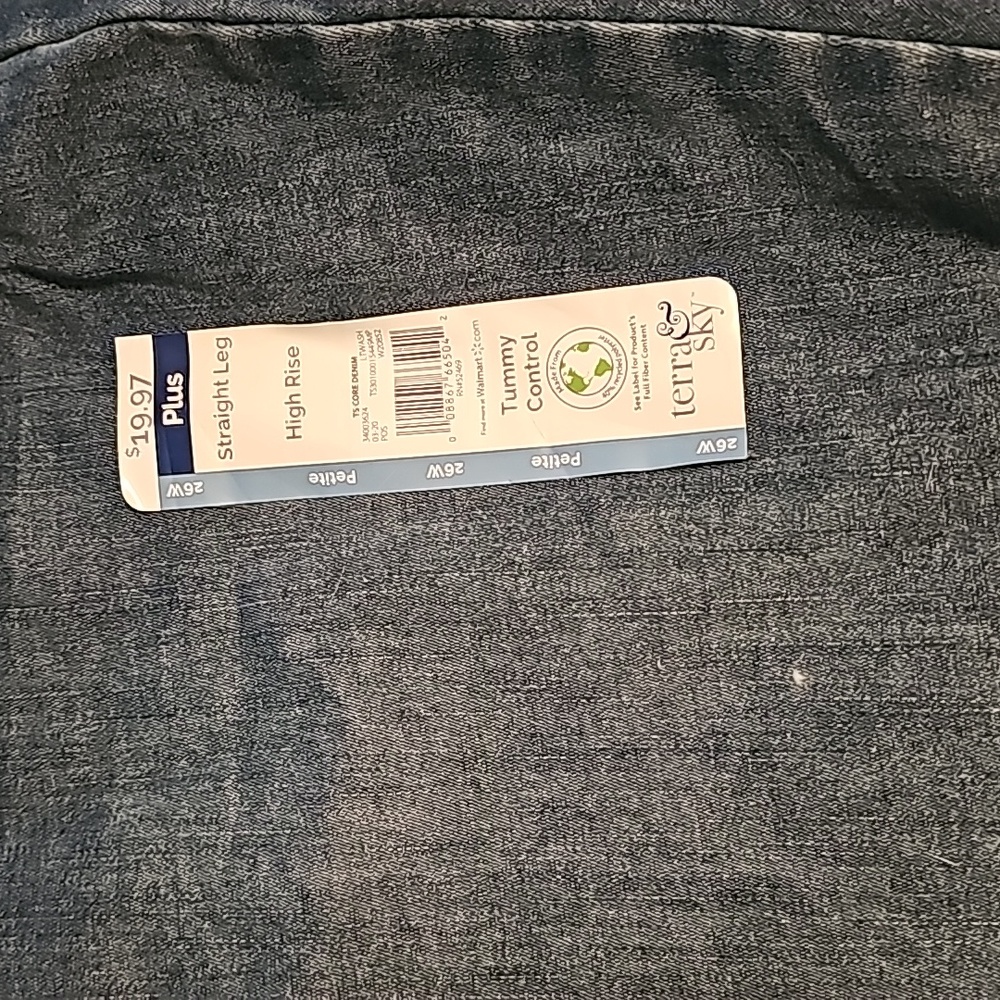 Womans plus size strait leg petite